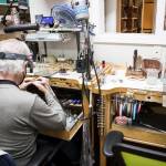 Dale Wilms, one of three goldsmiths at Wagner Jewelers, has been with the Marysville store for 35 years. (Olivia Vanni / The Herald)