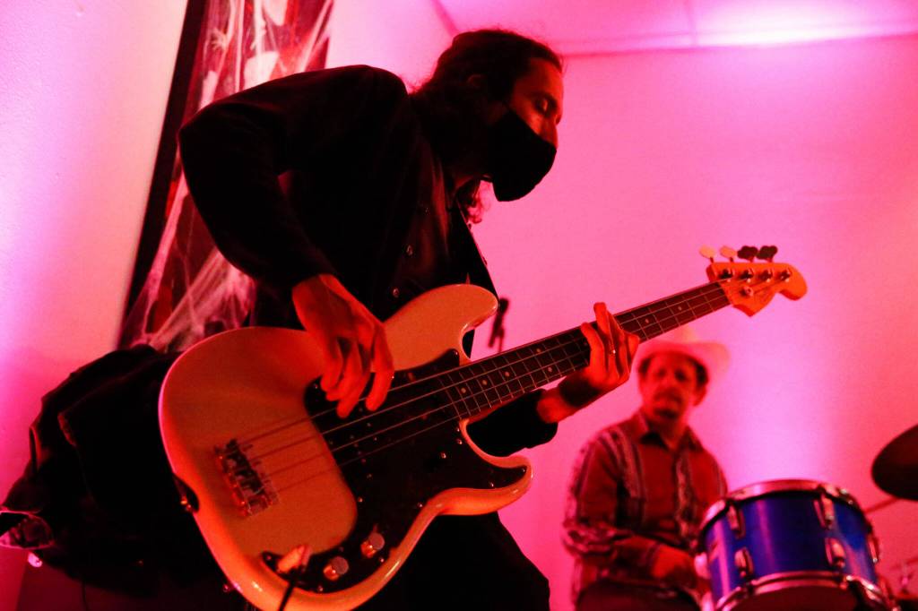 Lucky Dime is owned by Alex and Amber Vincini. Here, Steel Beans performs. (Kevin Clark / The Herald)