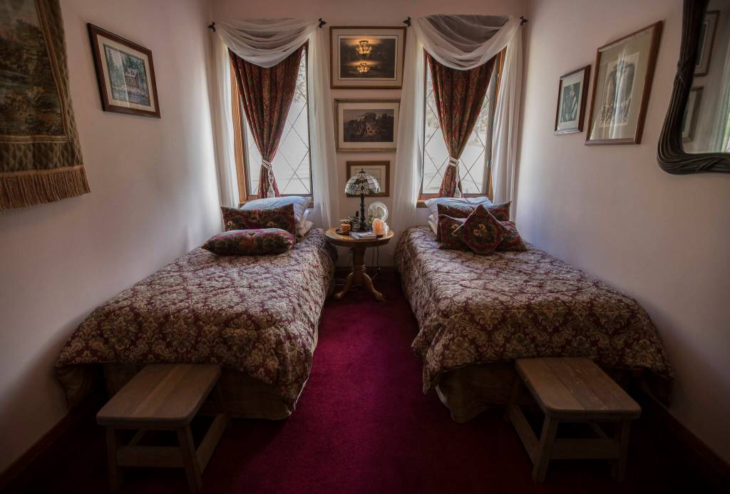 Inside the Friendship Bedroom at the Monroe castle. (Olivia Vanni / The Herald)