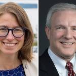 Jennifer Gregerson (left) and Joe Marine.