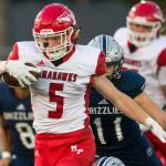 Dylan Carson and Marysville Pilchuck routed a state-ranked team for the second consecutive week. (Olivia Vanni / The Herald)