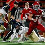 Ryder Bumgarner and Stanwood have emerged as likely the fourth-best team in the Wesco 3A North, behind the trio of Marysville Pilchuck, Ferndale and Arlington. (Kevin Clark / The Herald)