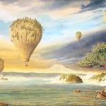 Rob Schoutens Skylands oil painting is inspired by the San Juan Islands.