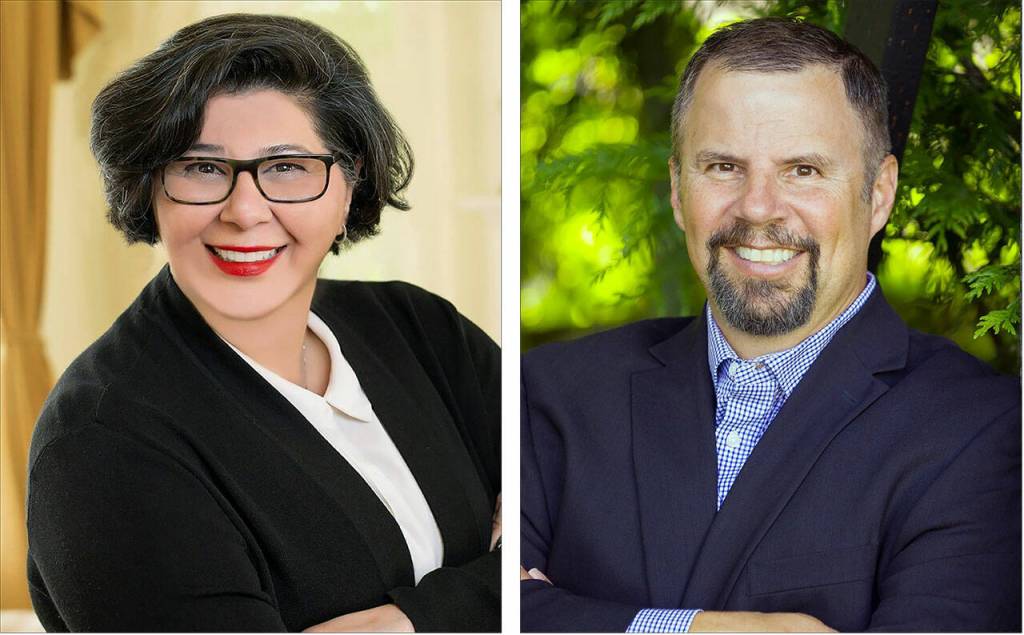Naz Lashgari (left) and Patrick Decker.