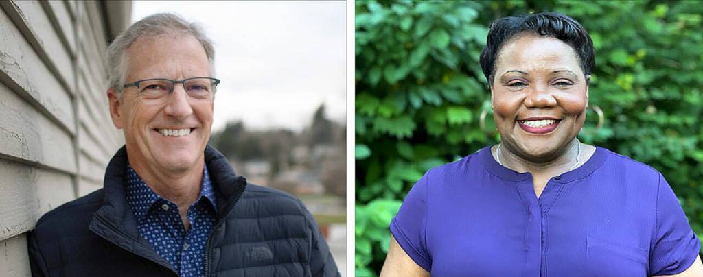 Gary Petershagen (left) and Joyce Copley.