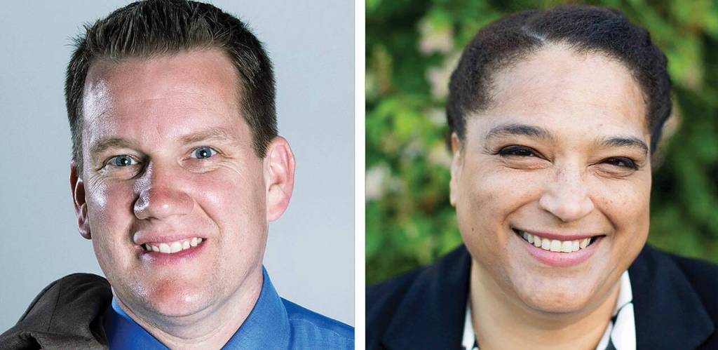 Sam Low (left) and Brandy Donaghy.