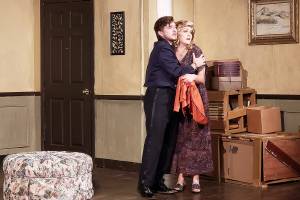 See Steve Judy as Valère and Caitlin Frances as Elise in Phoenix Theatres production of The Miser through Oct. 24 in Edmonds. (Phoenix Theatre)