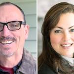 David Flynn (left) and Kari Zimmerman.