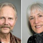 Steve Dana (left) and Karen Guzak.