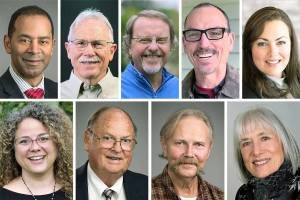 Top (L-R): Felix Neals, Brian Mills, Tom Merrill, David Flynn, Kari Zimmerman. Bottom (L-R): Lea Anne Burke, Larry Countryman, Steve Dana, Karen Guzak.