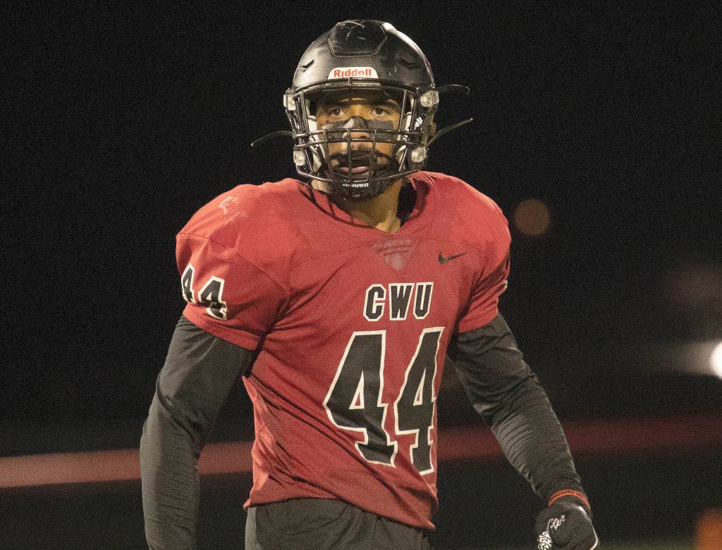 Jacob Thompson / CWU Athletics
Central Washington linebacker Donte Hamilton, a Kamiak High School alum, has five interceptions and four sacks for the Wildcats this season.