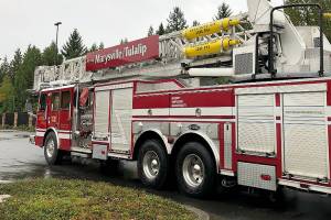 Firefighters contained a fire to a storage area inside Cabela's around 5am this morning. Smoke spread throughout building, putting preliminary damage estimate at about $500,000. We're glad no one is hurt. Sno County Fire Marshal's Office is investigating cause. (Marysville Fire District)