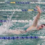 Snohomish sophomore standout Mary Clarke raced to two individual first-place finishes and led the Panthers to a pair of relay victories. (Olivia Vanni / The Herald)