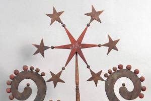 Woodcarver Johannes Scholl went by John after emigrating from Germany to the United States. One of his elaborate folk art whimsies sold at Conestoga Auctions for $4,130. (Cowles Syndicate Inc.)