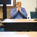 Alejandro Meza reacts to the verdict of guilty of first-degree manslaughter at the Snohomish County Courthouse on Wednesday, Oct. 27, 2021 in Snohomish, Wa. (Olivia Vanni / The Herald)