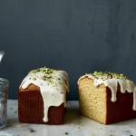 Glazed lemon, yogurt and olive oil pound cake is not too sweet, nice and tart, and superbly moist. (Aran Goyoaga)