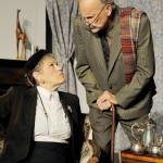 See Dawn Cornell as Judge Laura Wargrave and Bill Kusler as Gen. John Mackenzie in Red Curtains production of And Then There Were None, showing at the Marysville theater through Nov. 3. (Larry T. Lisk)