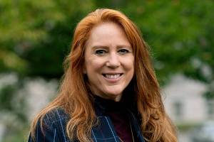 FILE - Kim Wyman, Washington state's Secretary of State, poses for a photo on Sept. 15, 2020, in Olympia, Wash. The Republican secretary of state who challenged former President Donald Trump's false claims of election fraud in 2020 is the frontrunner for a job heading the Biden administration's effort to protect future elections. (AP Photo/Ted S. Warren)