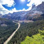 The North Cascades Highway is seen from the Washington Pass overlook on Oct. 11. (Sue Misao / The Herald)