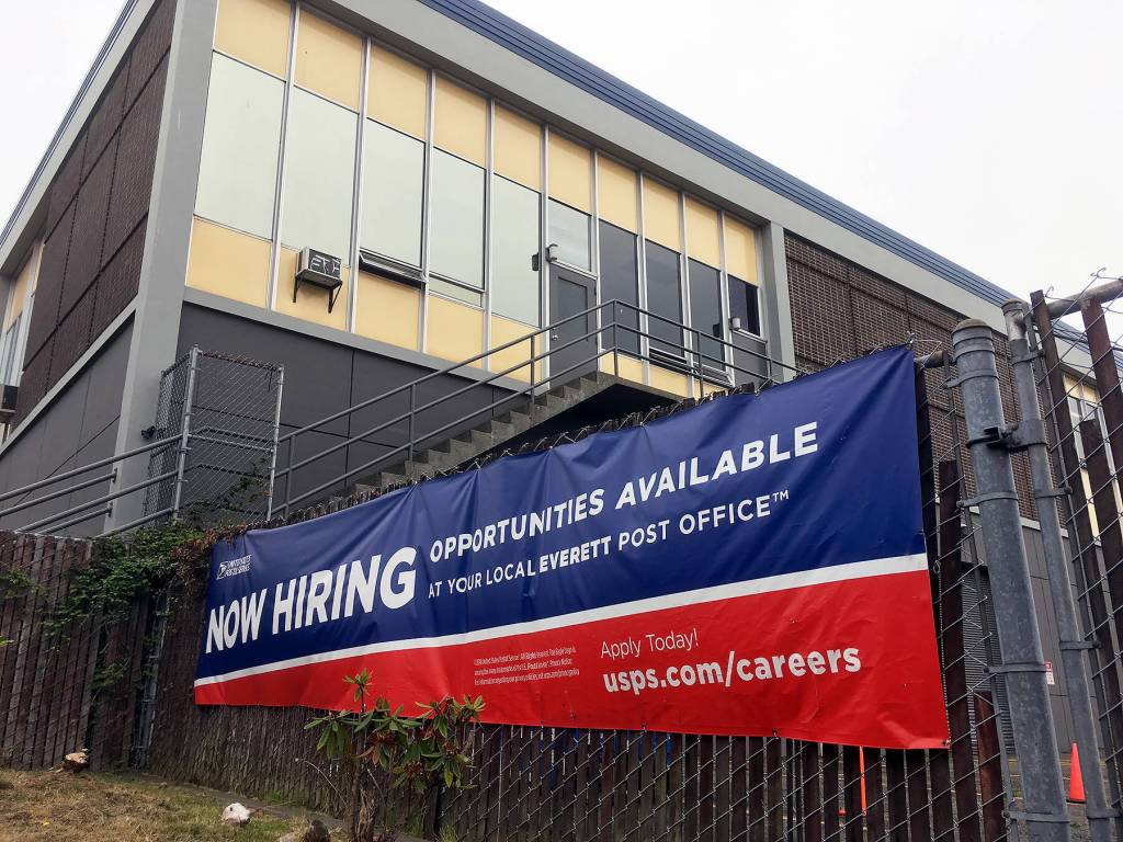 The Everett Post Office is almost always in a state of hiring. (Sue Misao / Herald file)