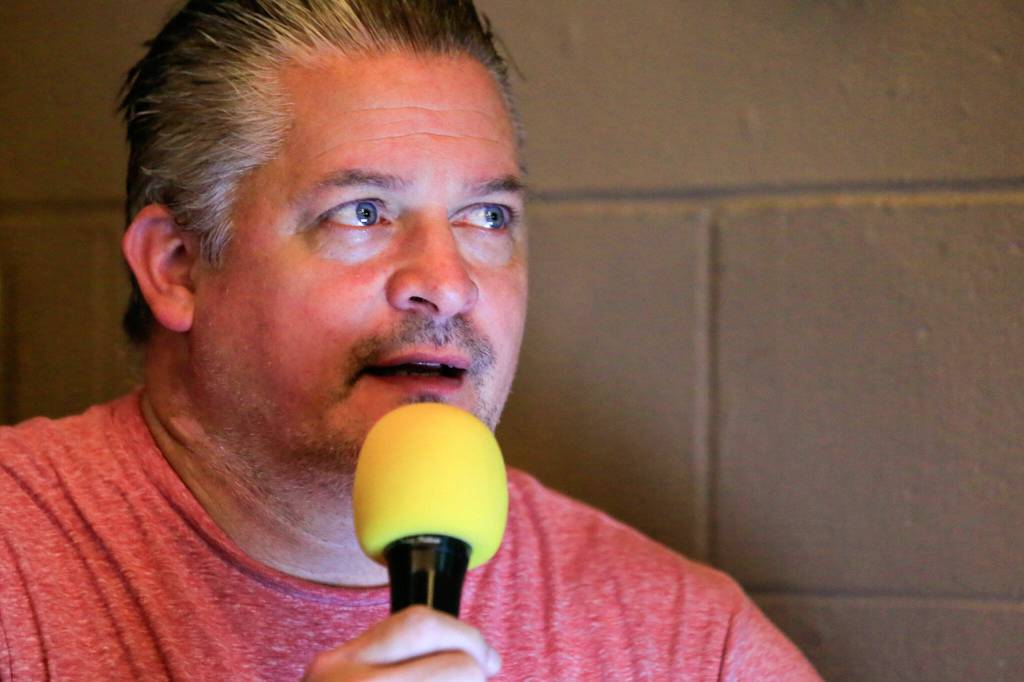 Prior to making a living hosting trivia, Darren Nielson assembled airplanes for Boeing. (Kevin Clark / The Herald)
