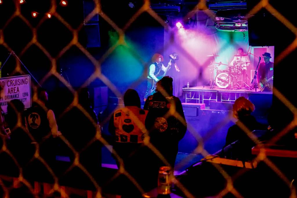 Hard Money Saints plays at Tony Vs Garage in Everett Oct. 30. (Kevin Clark / The Herald)