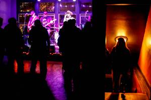 Pop-punk band The Cascadian Divide plays at Black Lab Gallery and Bar in Everett on Oct. 30. (Kevin Clark / The Herald)