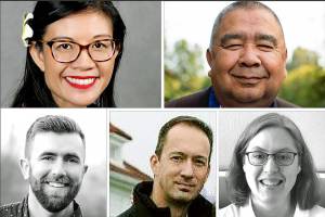 Top row: Vanessa Edwards (left) and Ray Sheldon Jr. Bottom row (from left): Connor Krebbs, Wade Rinehardt and Katie Jackson.