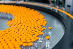 This October 2021 photo provided by Pfizer shows kid-size doses of its COVID-19 vaccine in Puurs, Belgium. The vaccine appear safe and nearly 91% effective at preventing symptomatic infections in 5- to 11-year-olds, according to study details released Friday, Oct. 22, as the U.S. considers opening vaccinations to that age group. (Pfizer via AP)