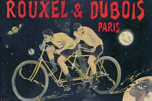 Advertising posters often had fanciful illustrations to attract attention. This one with tandem bicyclists sold for $6,600 at Poster Auctions International.

(c) 2021 by Cowles Syndicate Inc.