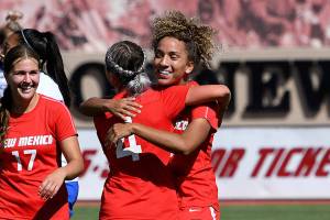 New Mexico women's soccer player Jadyn Edwards, a Jackson High School graduate. (University of New Mexico photo)