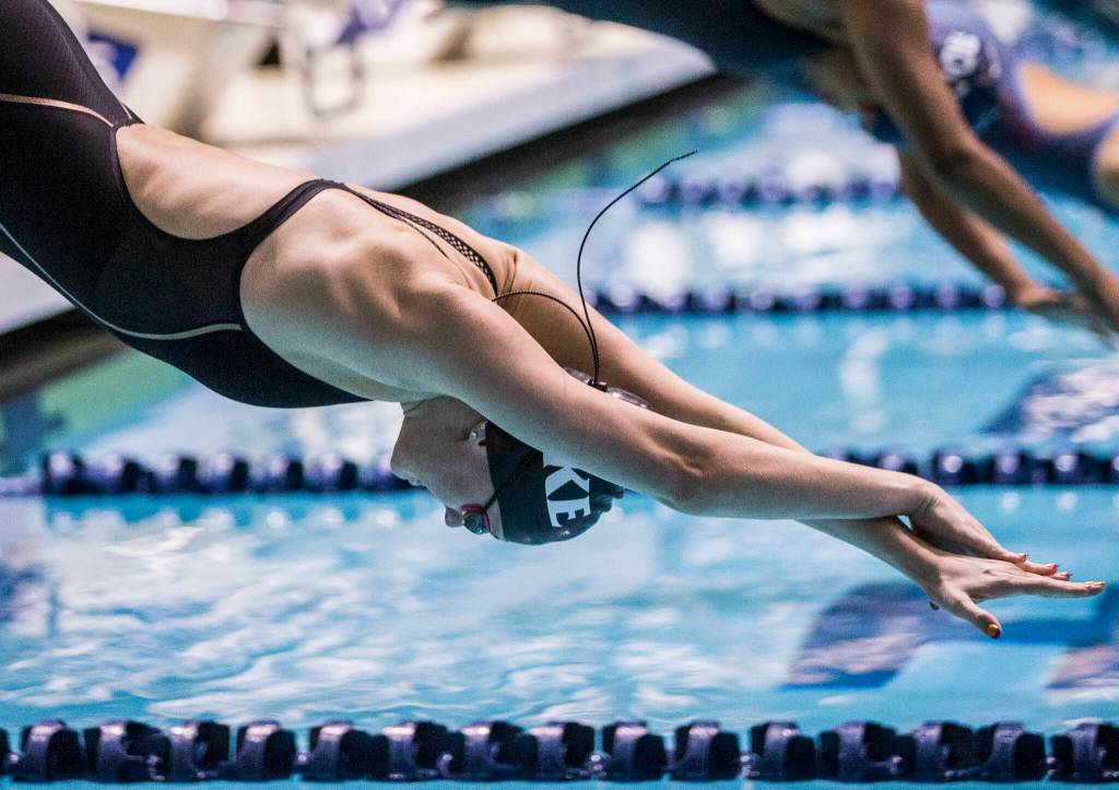 Lake Stevens senior Madelynn Butler capped her prep career with a pair of 4A state medals. (Olivia Vanni / The Herald)