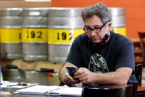 Shawn Loring, owner of Lazy Boy Brewing, received $10,000 through Everett's federal CARES Act funding.  (Kevin Clark / The Herald)