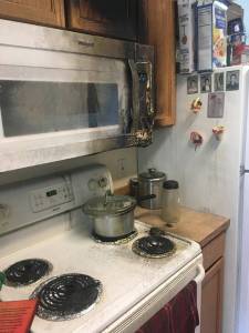 Fires on the stovetop or oven most often happen when cooks get distracted, like this recent fire at a Marysville home. (Marysville Fire Department)