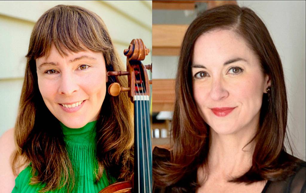 Violist Mara Gearman (left) and pianist Paige Roberts Molloy will perform at Cascadia Art Museum in Edmonds on Nov. 21.