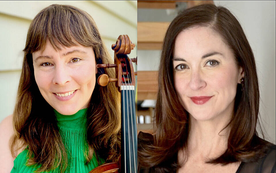 Violist Mara Gearman (left) and pianist Paige Roberts Molloy will perform at Cascadia Art Museum in Edmonds on Nov. 21.