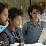 From left: Paul Rudd, Logan Kim and Mckenna Grace in "Ghostbusters: Afterlife." MUST CREDIT: Kimberly French/Sony Pictures Entertainment/Columbia Pictures.
