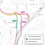 Alternatives for the Mariner light rail station. (Sound Transit)