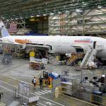 In this 2017 photo, a Boeing 787 airplane being built for Norwegian Air Shuttle is shown at Boeing Co.s assembly facility in Everett. (AP Photo/Ted S. Warren, File)