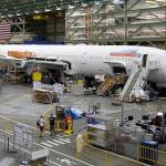 FILE - In this June 12, 2017, file photo, a Boeing 787 airplane being built for Norwegian Air Shuttle is shown at Boeing Co.'s assembly facility, in Everett, Wash. Boeing is dealing with a new production problem involving its 787 jet, in which inspections have found flaws in the way that sections of the rear of the plane were joined together. Boeing said Tuesday, Sept. 8, 2020, it's not an immediate safety risk but could cause the planes to age prematurely. (AP Photo/Ted S. Warren, File)
