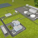 An illustration of the TerraPower Natrium nuclear plant planned for Kemmerer, Wyoming. (TerraPower)