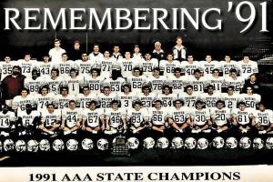 The 1991 Cascade High School football team. (Photo provided by the Snohomish County Sports Hall of Fame)