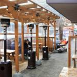 Streateries dot the streets of downtown Edmonds. (Kevin Clark / The Herald)