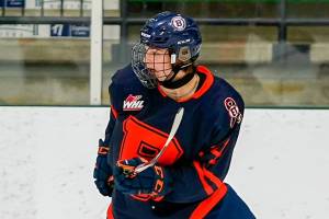 Defenseman Tarin Smith of the Saskatoon Blazers U18 team was selected by the Everett Silvertips in the first round of the WHL draft on Thursday. (Photo provided by Everett Silvertips)