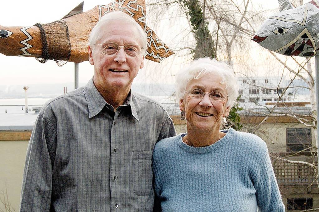 Bob and Dona Anderson at their condo in the Queen Anne neighborhood of Seattle in 2004. (Courtesy of the Anderson family)