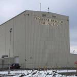 FILE - This Nov. 29, 2018, file photo, shows the exterior of the Transient Reactor Test Facility at Idaho National Laboratory about 50 miles west of Idaho Falls, Idaho. NASA and the nation's top federal nuclear research lab on Friday, Nov. 19, 2021, put out a request for proposals for a fission surface power system. NASA is collaborating with the U.S. Department of Energy's Idaho National Laboratory to establish a sun-independent power source for missions to the moon by the end of the decade. (AP Photo/Keith Riddler, File)