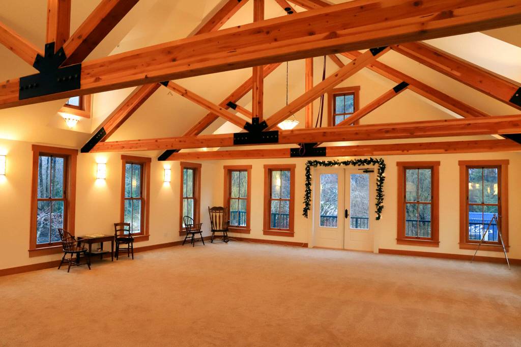 The atrium at the historic, century-plus old Bush House in Index. (Kevin Clark / The Herald)