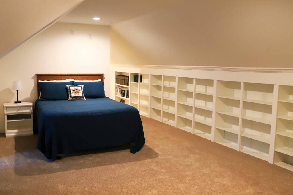 A bedroom one in the historic, century-plus old Bush House in Index. (Kevin Clark / The Herald)