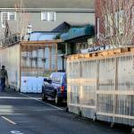 The Edmonds City Council is set to consider lowering its recently adopted streateries permit fee that allows outdoor service areas like these seen Dec. 8., from $4,000 to $2,000 and extending the program another month to May. (Kevin Clark / Herald file)