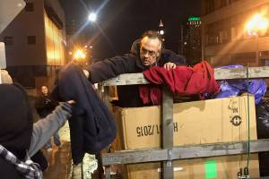 The Second Chance Foundation serves a hundred individuals a day. Last winter, they handed out 10,000 sleeping bags and served 3,600 meals.